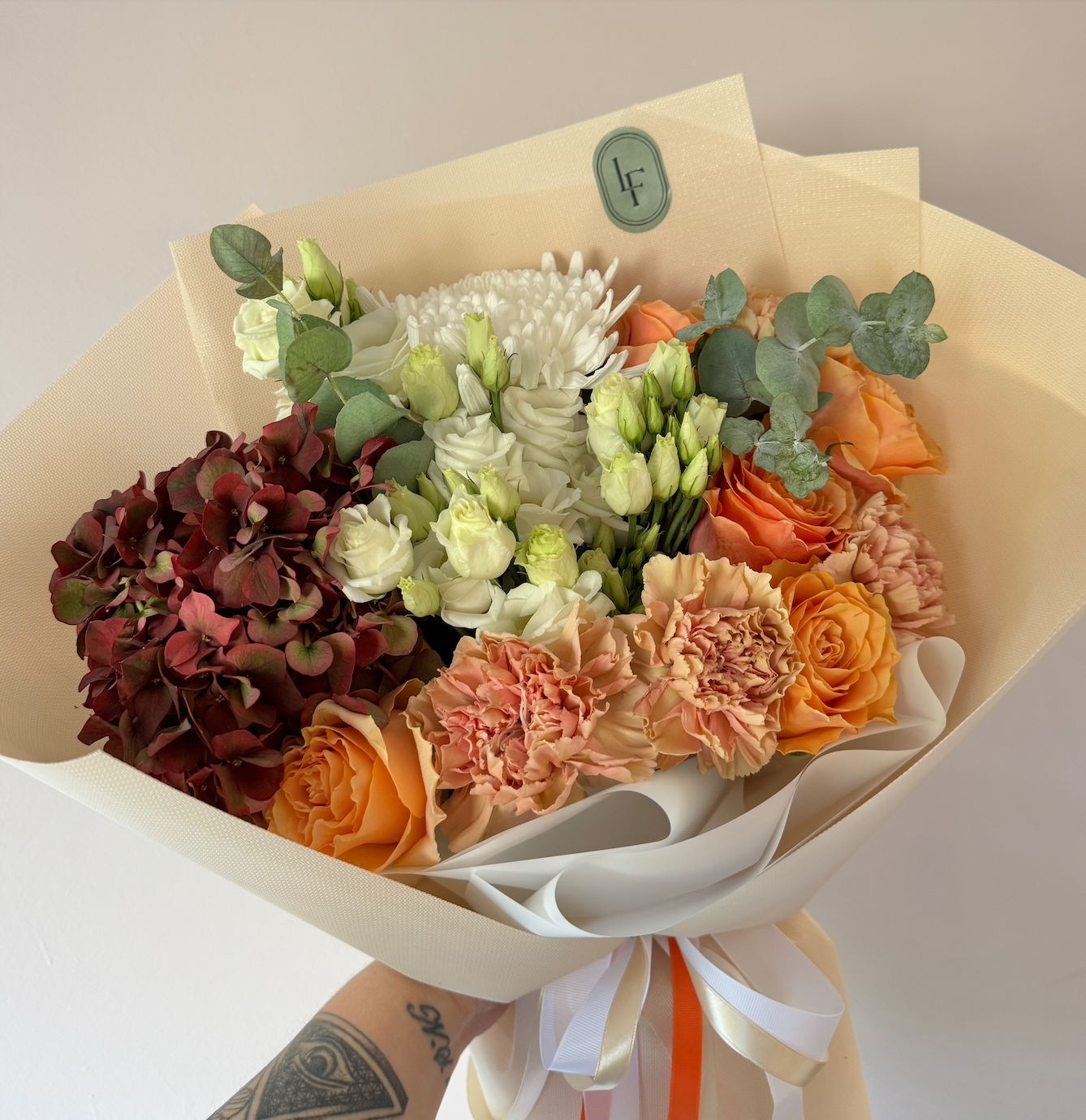 Autumn Touch – jesienny bukiet kwiatów w ciepłych odcieniach | Lu La Fleur